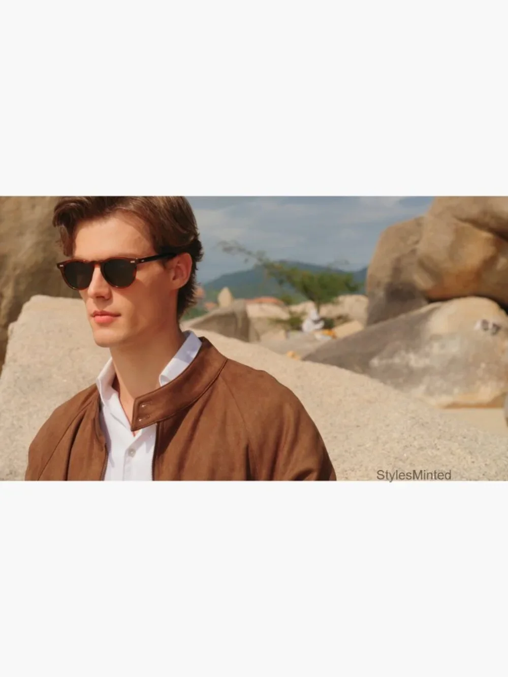Retro Acetate Polarized Sunglasses with Gold Filigree
